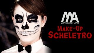 Makeup Scheletro  Come truccarsi per Halloween  Marta Makeup Artist [upl. by Klaus444]