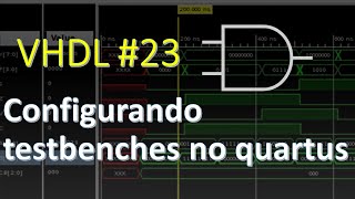 VHDL 23  Configurando testbenches no quartus [upl. by Irehj]