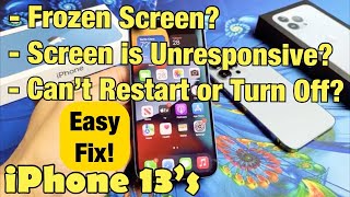 iPhone 13s Screen is Frozen Unresponsive or Cant Restart Easy Fix [upl. by Nadbus135]