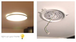 Tutorial Wie man eine Leuchte Lampe montiert und anschließt [upl. by Eeluj826]