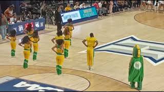 cheerleading cheer battle gymnastics backflip hamptonuniversity norfolkstate basketballgame [upl. by Torbart]