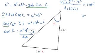 Using Cosine Rule [upl. by Durant]