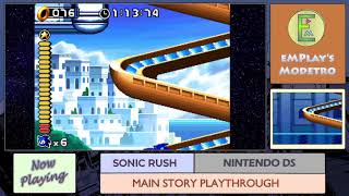 Sonic Rush  DS  Sonics Story  4  Water Palace Act 1 [upl. by Albertson132]