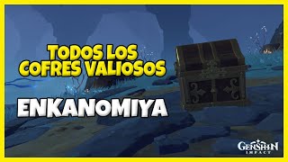 🔍💎Todos los COFRES VALIOSOS de ENKANOMIYA Puzzles Incluidos💎🔍 Genshin Impact [upl. by Aratas]