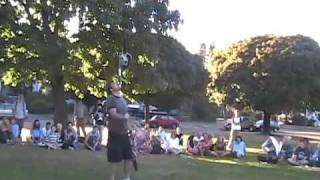 Aaron Gregg Juggling Chainsaws  86 Throw Record [upl. by Constancia964]