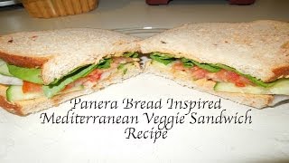 Panera Bread Inspired Mediterranean Veggie Sandwich Vegan [upl. by Aihtnic]