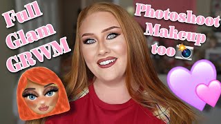 Full Tutorial ✨️ Glam Date Night ✨️  Photoshoot makeup as well makeupforredheads [upl. by Orabel706]