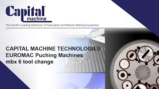 Euromac Punching  Tooling Change  MBX6 [upl. by Beverie]