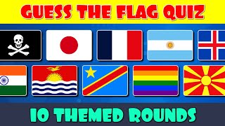 Guess the Flag Quiz  10 Themed Rounds [upl. by Barnes]