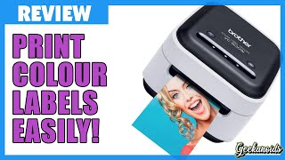 Brother VC500WCR Colour Thermal Label Printer Review [upl. by Notnilk]