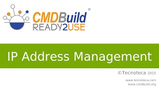 CMDBuild READY2USE IP AddressManagement [upl. by Nemlaz]