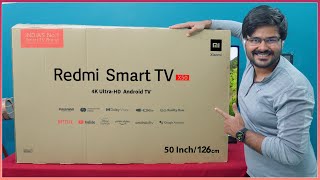 Redmi Smart TV X50  Unboxing amp Giveaway  50 Inch 4K LED TV with PatchWall  Quick Review [upl. by Tj]