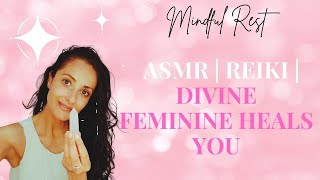 ASMR  Reiki  Universal Divine Love Heals You with rose quartz [upl. by Kara]