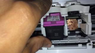 How to Install and Replace Ink Cartridge in HP DeskJet Advantage 2135 All in One printer [upl. by Nimref96]