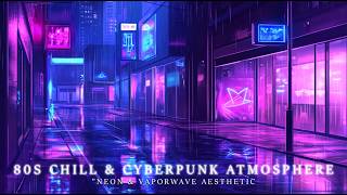 Neon amp Vaporwave Aesthetic  80s Chill amp Cyberpunk Atmosphere [upl. by Anairda]