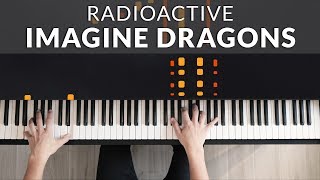 Radioactive  Imagine Dragons  Tutorial of my Piano Cover [upl. by Klement]