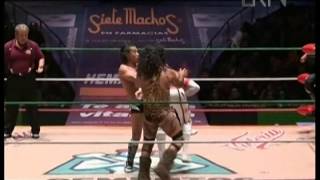 La Máscara Mistico Volador Jr vs Bárbaro Cavernario Negro Casas Shocker [upl. by Creath530]