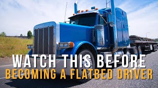 Watch This Before Becoming a Flatbed Driver Flatbed VS Van Pay Comparison Work Load [upl. by Tareyn310]