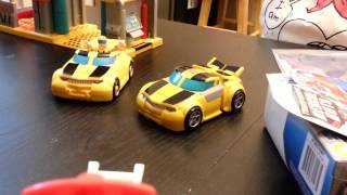 Transformers Rescue Bots Energize Optimus Prime and Heatwave Review [upl. by Noda859]