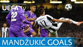 Mario Mandžukić  5 UEFA Champions League goals [upl. by Basir]