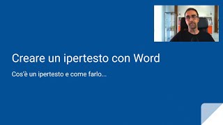 Creare un Ipertesto con Word  Cosè un ipertesto e come farlo passopasso [upl. by Bary530]