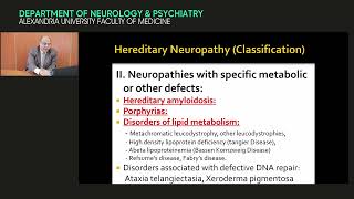 Peripheral nerve disorders 1  Prof Dr Hazem Marouf [upl. by Eelek]