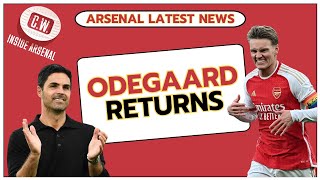 Arsenal latest news Odegaard returns  Rice stars  Hutchinson deal  Calafiori links [upl. by Derrick]