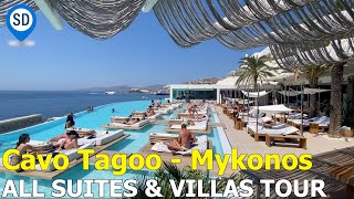 Cavo Tagoo Mykonos Hotel  All Villas amp Suites Tour Compilation [upl. by Wirth428]