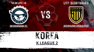 Seongnam FC VS Jeonnam Dragons KOREA K League 2 LIVESCORE [upl. by Attennek]