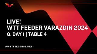 LIVE  T4  Qualifying Day 1  WTT Feeder Varazdin 2024 [upl. by Atnwahsal]