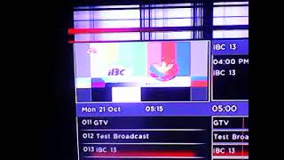 IBC 13 Testcard with music October 21 2024 part 2 [upl. by Ahsyekal]