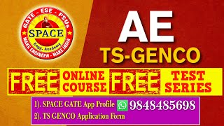 TS GENCO  AE  FREE ONLINE COURSE amp TEST SERIES  Download the App SPACE GATE  9848485698 [upl. by Lissy996]