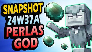 ✅ Perlas de Ender CARGADAS 👉 Snapshot 24W37A Minecraft 1212 [upl. by Nnaeiram]