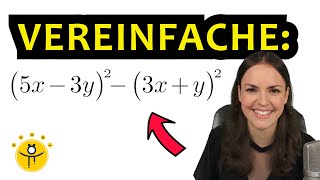 Binomische Formeln anwenden – Terme vereinfachen [upl. by Aiykan597]