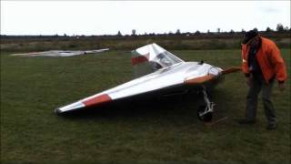 Verhees Delta a FAST tiny homebuilt airplane [upl. by Ataner382]