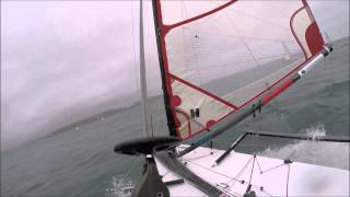 Musto Skiff 2015 Nationals Headcam Paignton [upl. by Gallard865]