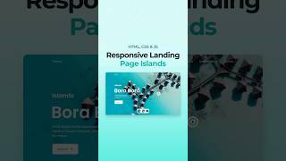 Responsive Landing Page Islands HTML CSS JavaScript [upl. by Ataner]