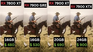 RX 7800 XT vs RX 7900 GRE vs RX 7900 XT vs RX 7900 XTX [upl. by Nevaj]