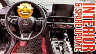 20232024 HONDA CRV SPARE TIRE amp INTERIOR UPDATE [upl. by Ayimat]