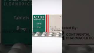 Acabel tablet uses in urdu Lornoxicam benefits Side effects and dosage in urdupain mensuration [upl. by Nilats669]