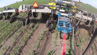 Yetter NH3 Magnum on Zoskes 60 3pt Toolbar Doing Head Lands [upl. by Chrotoem]