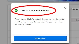 How to Check if your PC is Compatible with Windows 11 [upl. by Neffets]