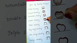 Types of shading techniquesyoutubeshortsviral shortsshortshenna by arfa [upl. by Aeki]