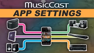 Musiccast App Settings  Room Presets  Linking  Room Naming Easy Set Up instructions [upl. by Norvol]