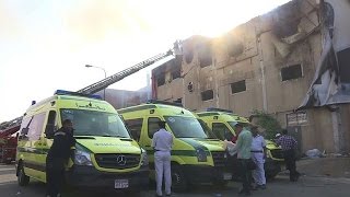 Egypte 25 morts dans lincendie dune usine de meubles [upl. by Saturday]