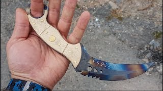 HOW TO MAKE TALON KNIFE FROM CSGO DIY [upl. by Sergei]