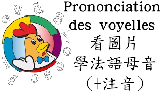 Prononciation en français voyelles 看圖片學法語母音注音 [upl. by Enyala59]