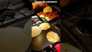 Tacos de camaroncomidamexicana paraticarmela [upl. by Anyg]