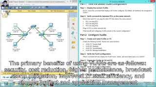 3217 Packet Tracer  Configuring VLANs [upl. by Ettenim30]