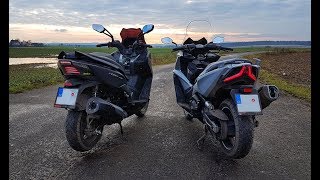 Kymco AK550 feat Kymco Xciting400 by DJI Spark amp SJCAM SJ5000x [upl. by Donegan]